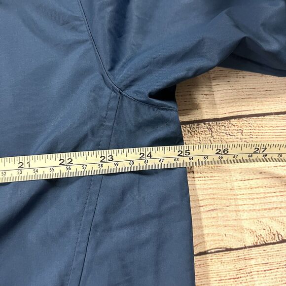 Nike Golf Y2K V Neck Long Sleeve Pullover Blue Front Pockets Windbreaker Men's L - Picture 9 of 10